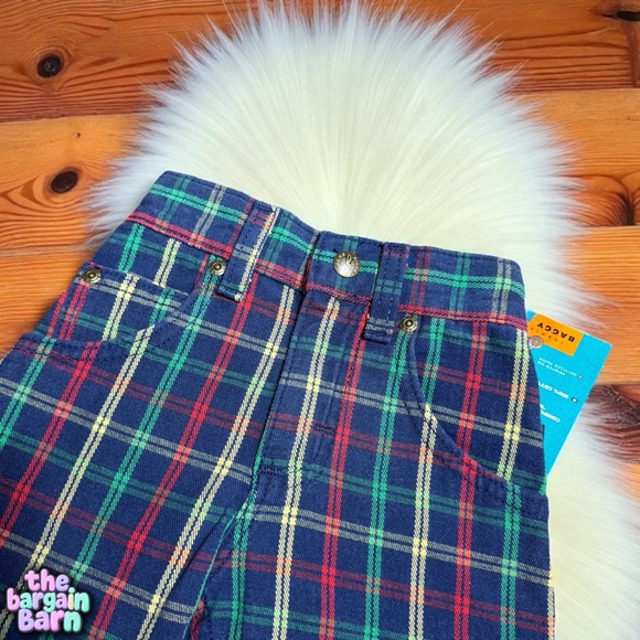 Lee Riders NWT 90s Vintage Boys Plaid Deadstock Retro Baggy Jeans *RARE* (2T) - Picture 4 of 7